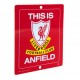 Plechová cedulka Liverpool FC do okna (typ SQ)