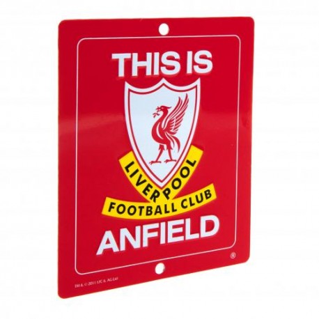 Plechová cedulka Liverpool FC do okna (typ SQ)
