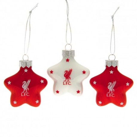 Vánoční ozdoba hvězda 3ks Liverpool FC